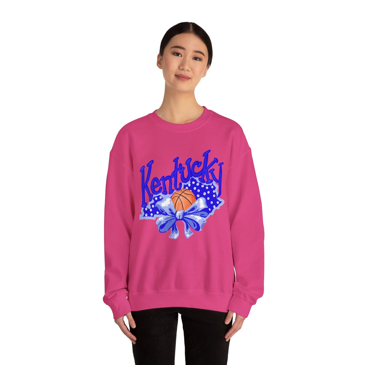 Basketball and Bows Kentucky Crewneck
