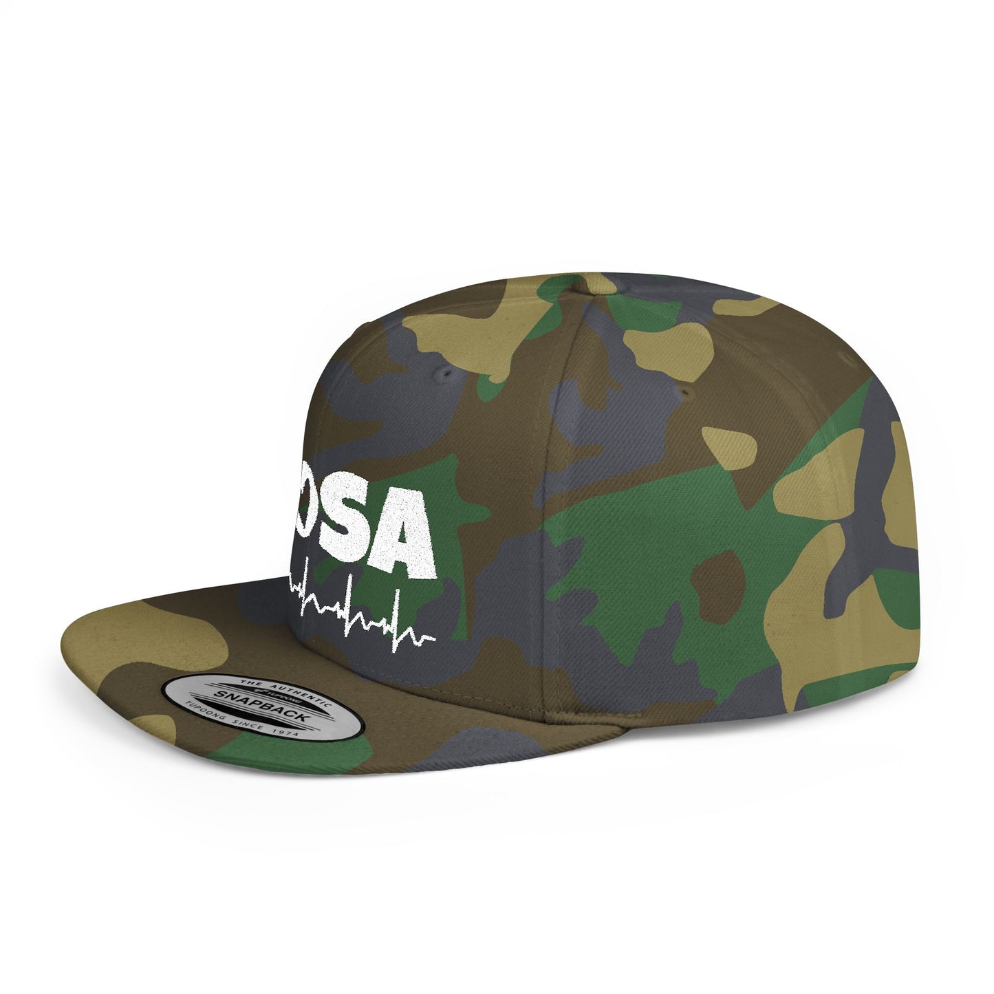 HOSA Heartbeat Flatbill Snapback - White Font