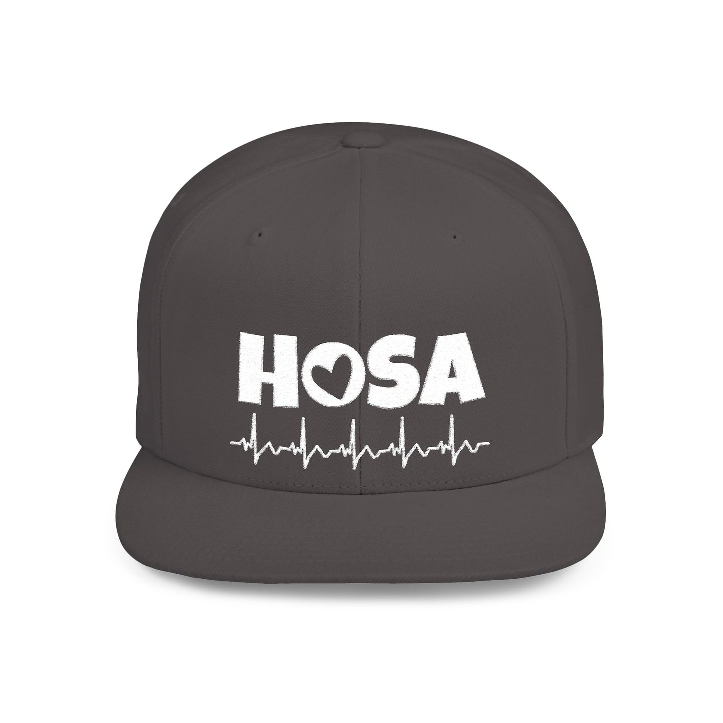 HOSA Heartbeat Flatbill Snapback - White Font