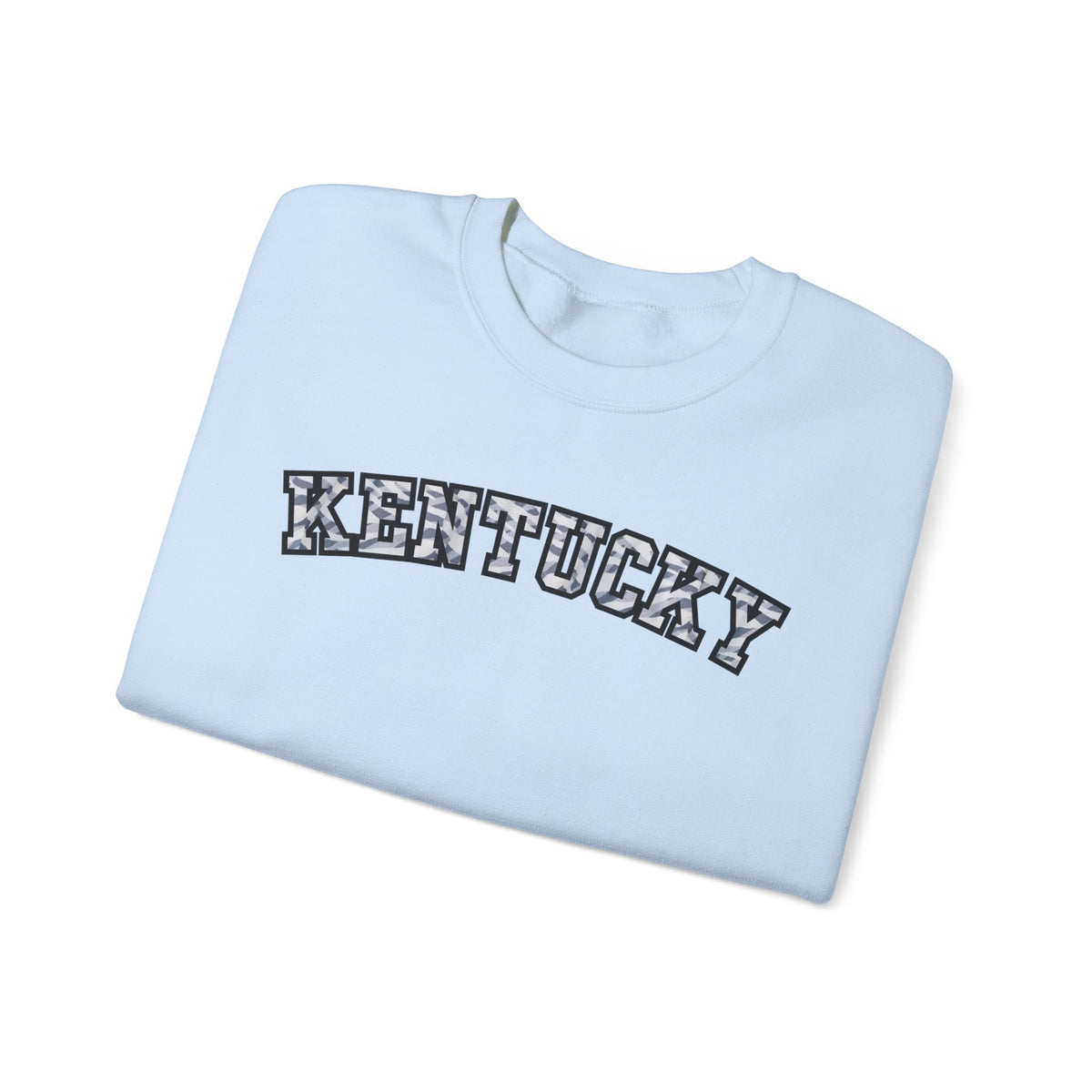 Kentucky Grey Modern Camo Crewneck Sweatshirt