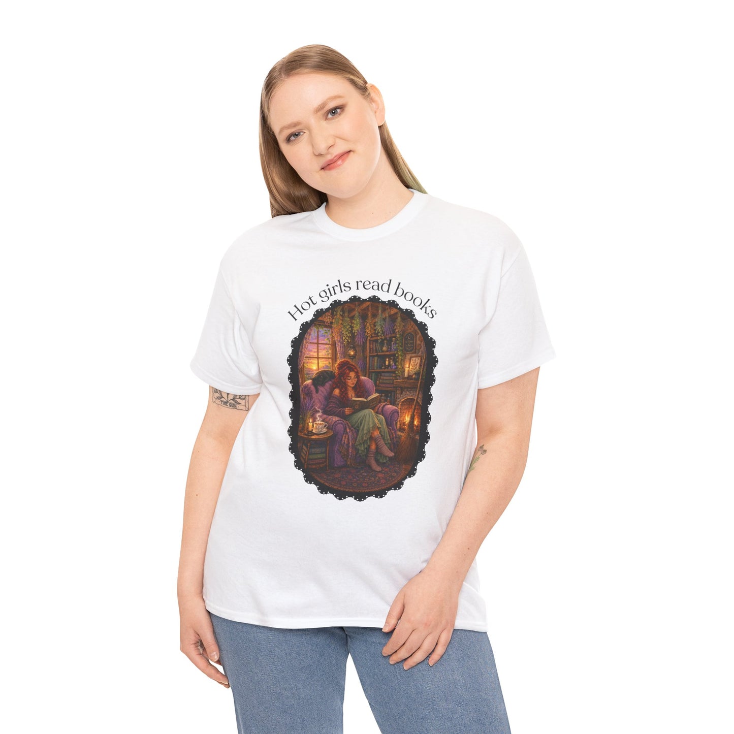 Hot Girls Read Books Tshirt | Andi B. Designs