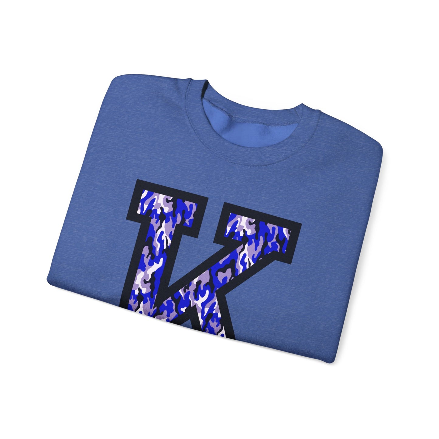 Big K Blue Camouflage Crewneck Sweatshirt