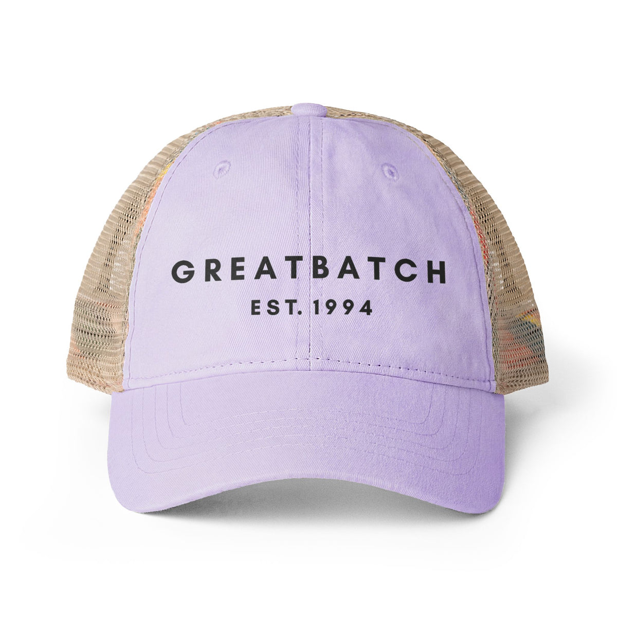 The Greatbatch Hat | Black Font Patterned Bill