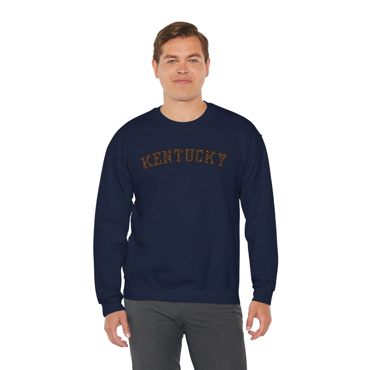 Kentucky Dark Leopard Crewneck Sweatshirt
