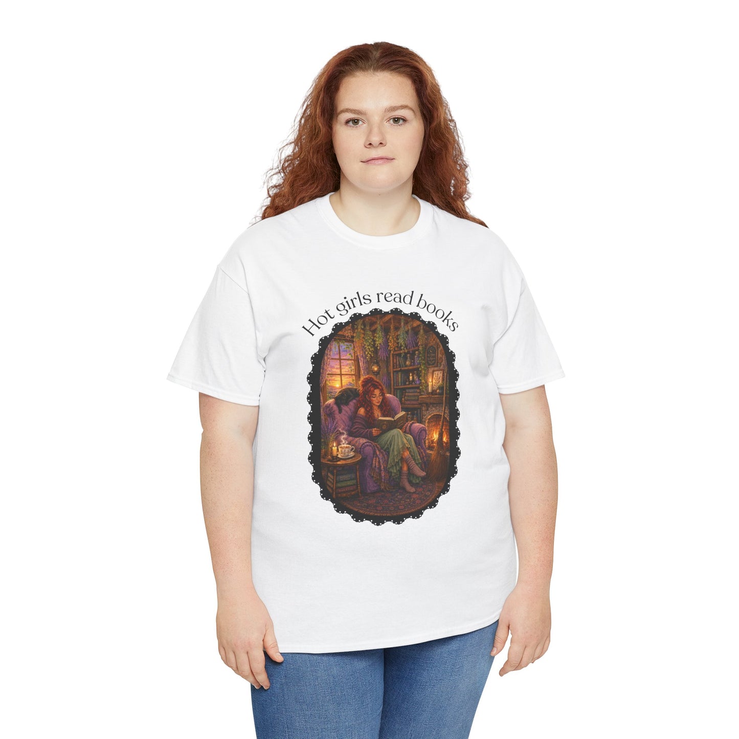 Hot Girls Read Books Tshirt | Andi B. Designs