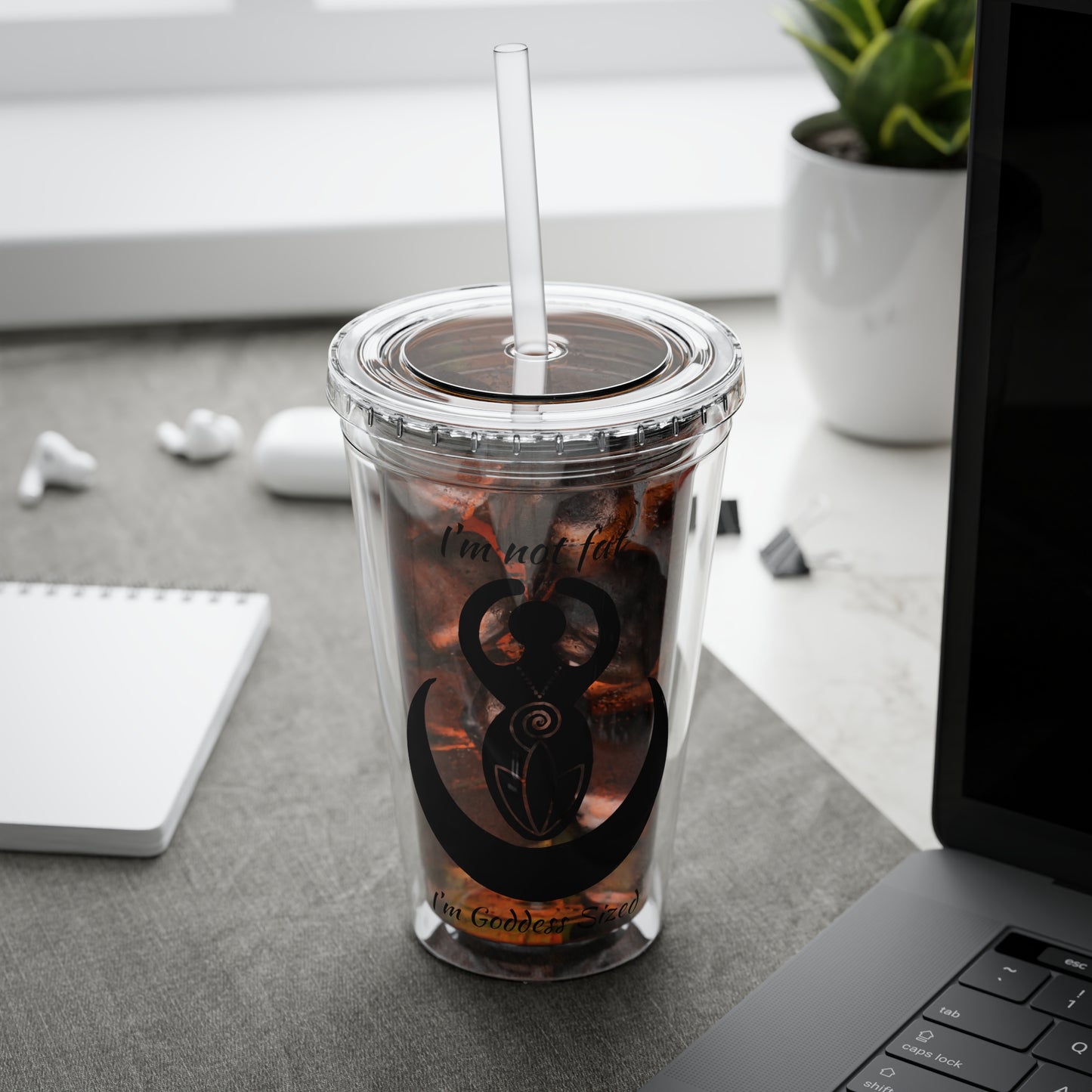 Goddess 16oz Sunsplash Straw Tumbler