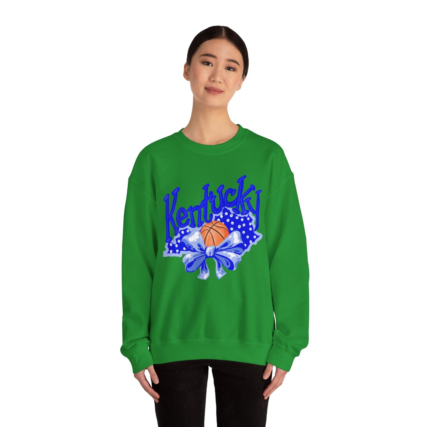 Basketball and Bows Kentucky Crewneck