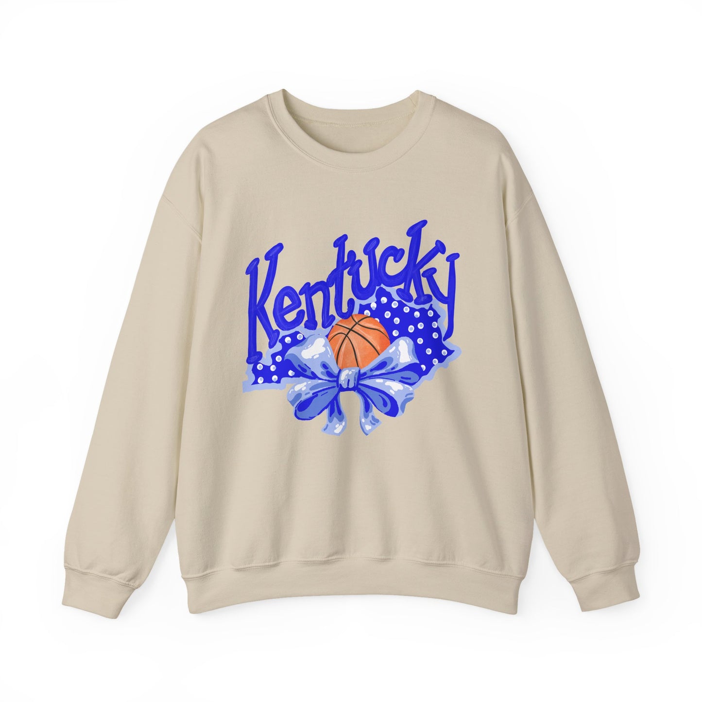 Basketball and Bows Kentucky Crewneck