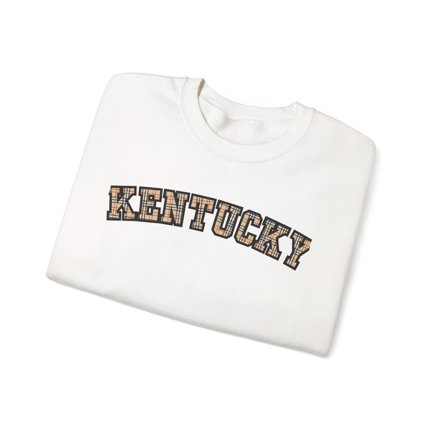 Kentucky Kensington Plaid Crewneck Sweatshirt