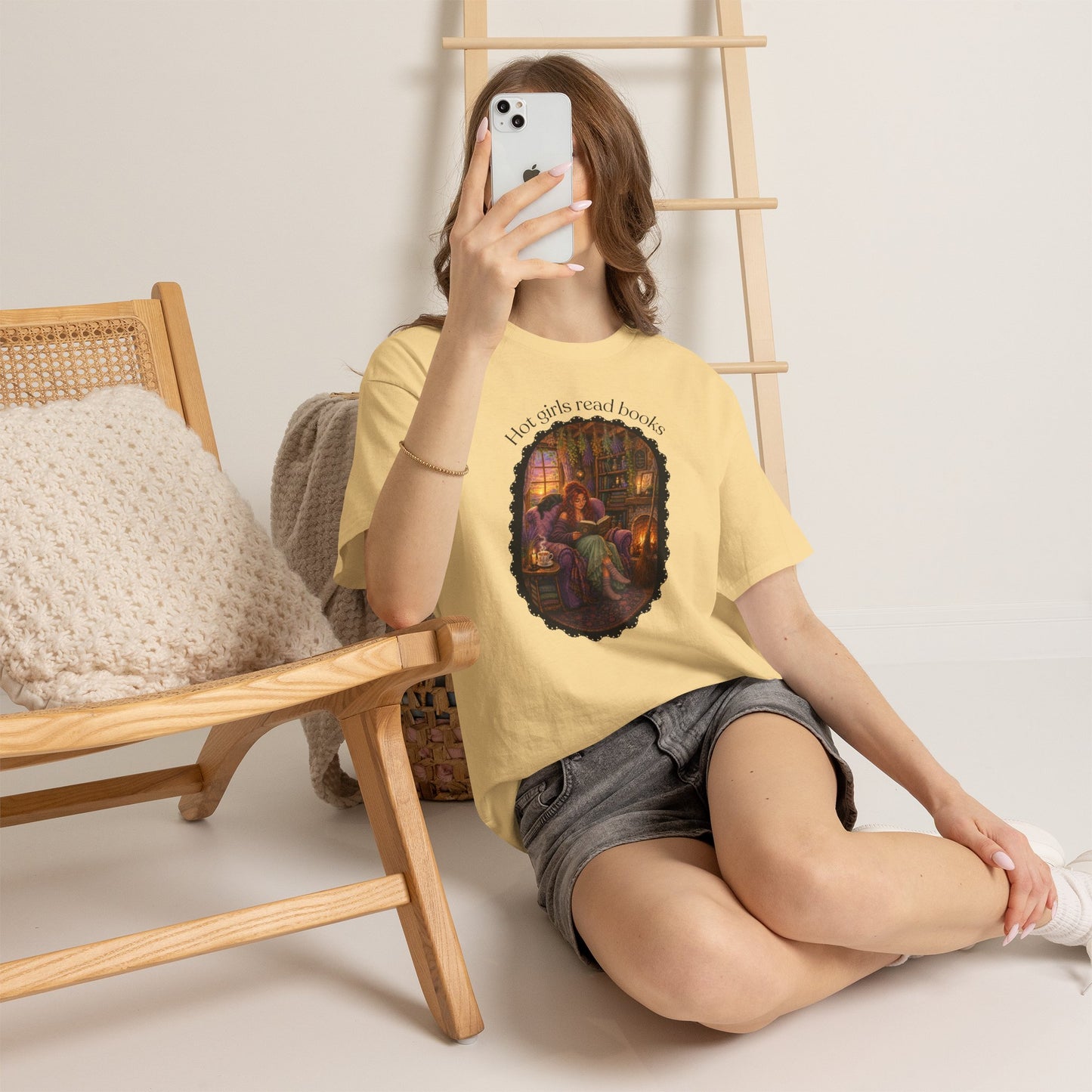 Hot Girls Read Books Tshirt | Andi B. Designs