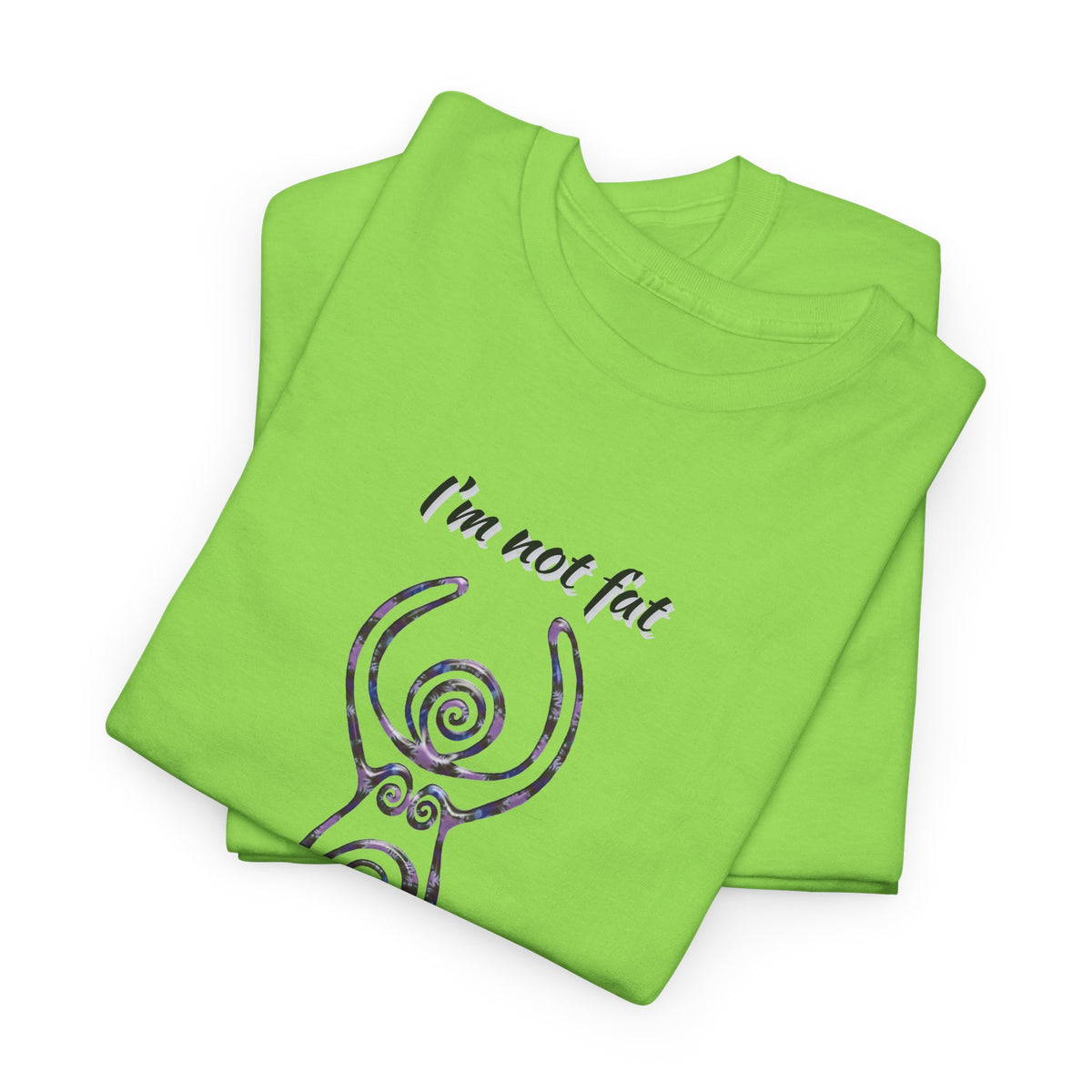 Goddess Sized Tee — "I'm not fat, I'm Goddess Sized" Empowerment T‑Shirt | Andi B. Designs