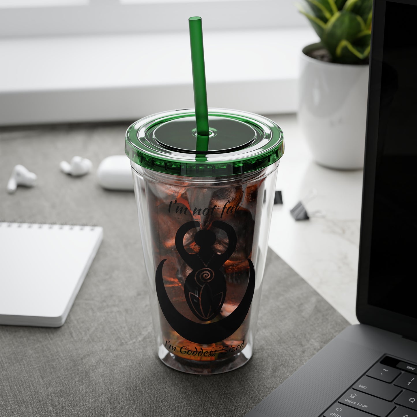 Goddess 16oz Sunsplash Straw Tumbler