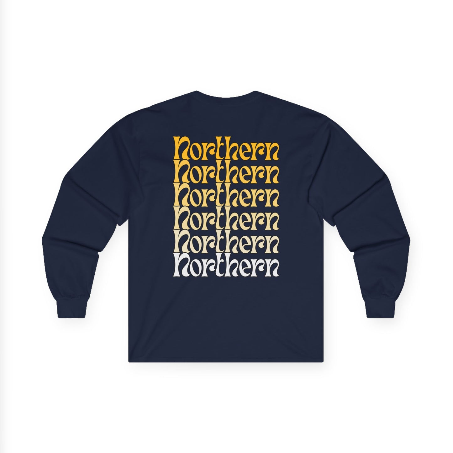 NKU Norse Ombre Stack Long Sleeve Tee