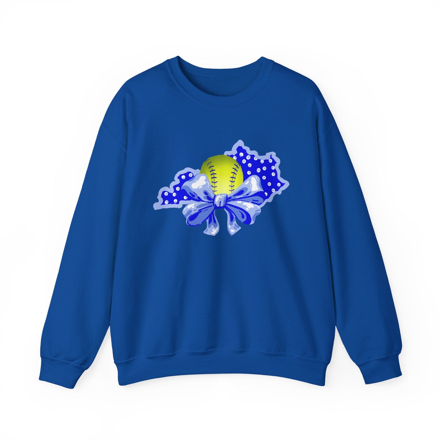 Softball and Bows Kentucky Crewneck