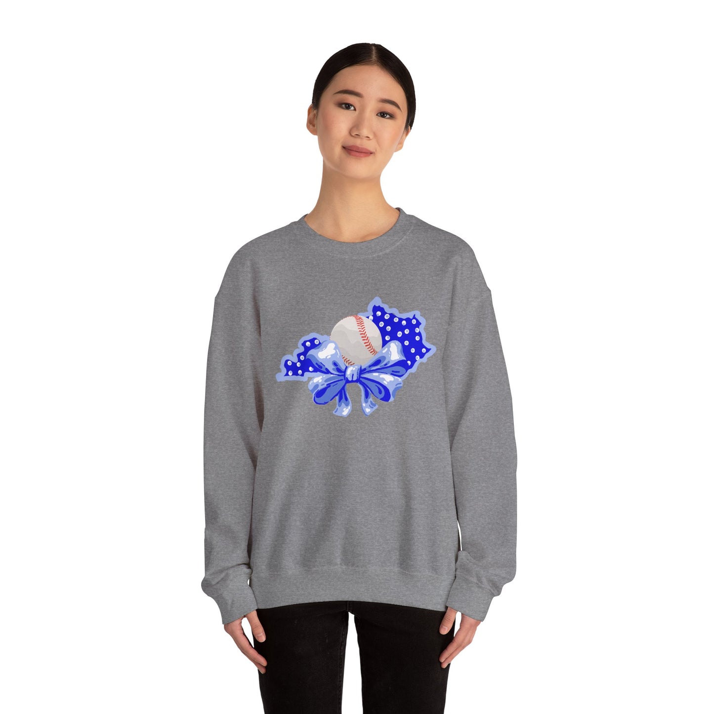 Baseball and Bows Kentucky Crewneck