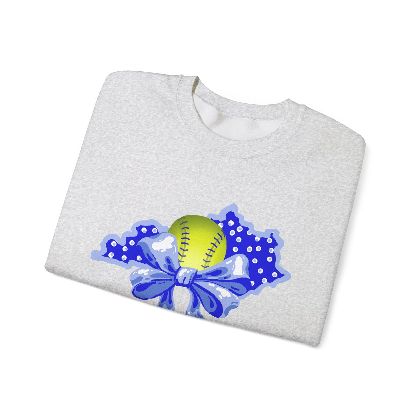 Softball and Bows Kentucky Crewneck