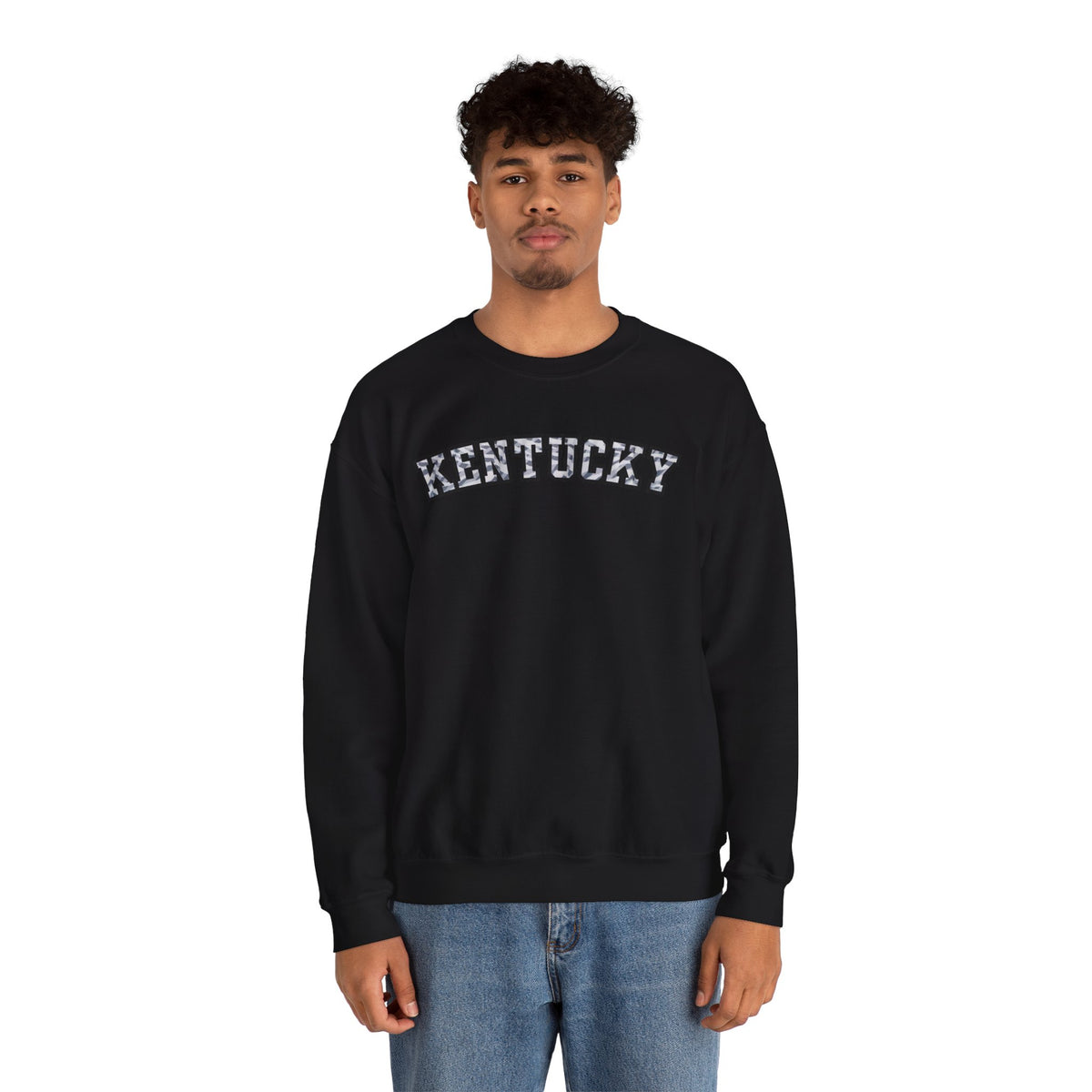 Kentucky Grey Modern Camo Crewneck Sweatshirt