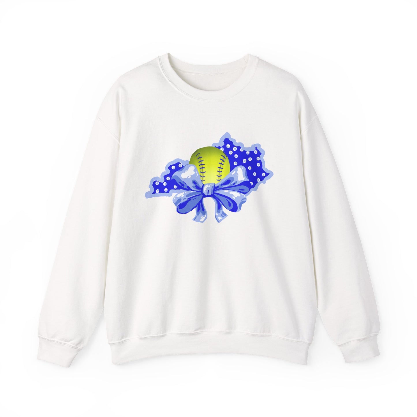 Softball and Bows Kentucky Crewneck
