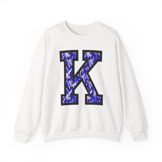 Big K Blue Camouflage Crewneck Sweatshirt
