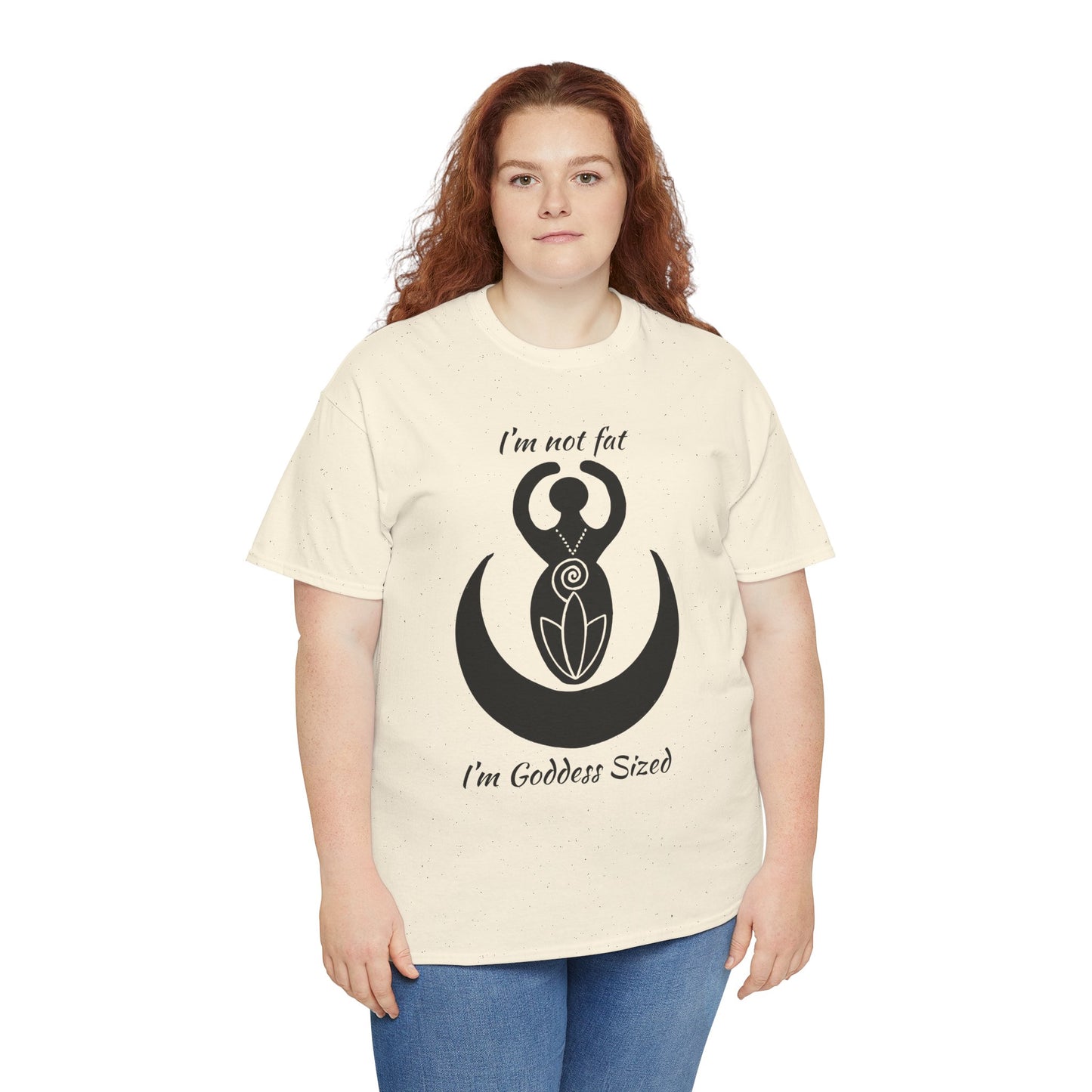 Goddess Tee #2 — "I'm Not Fat, I'm Goddess Sized" Women's Empowerment T-Shirt | Andi B. Designs