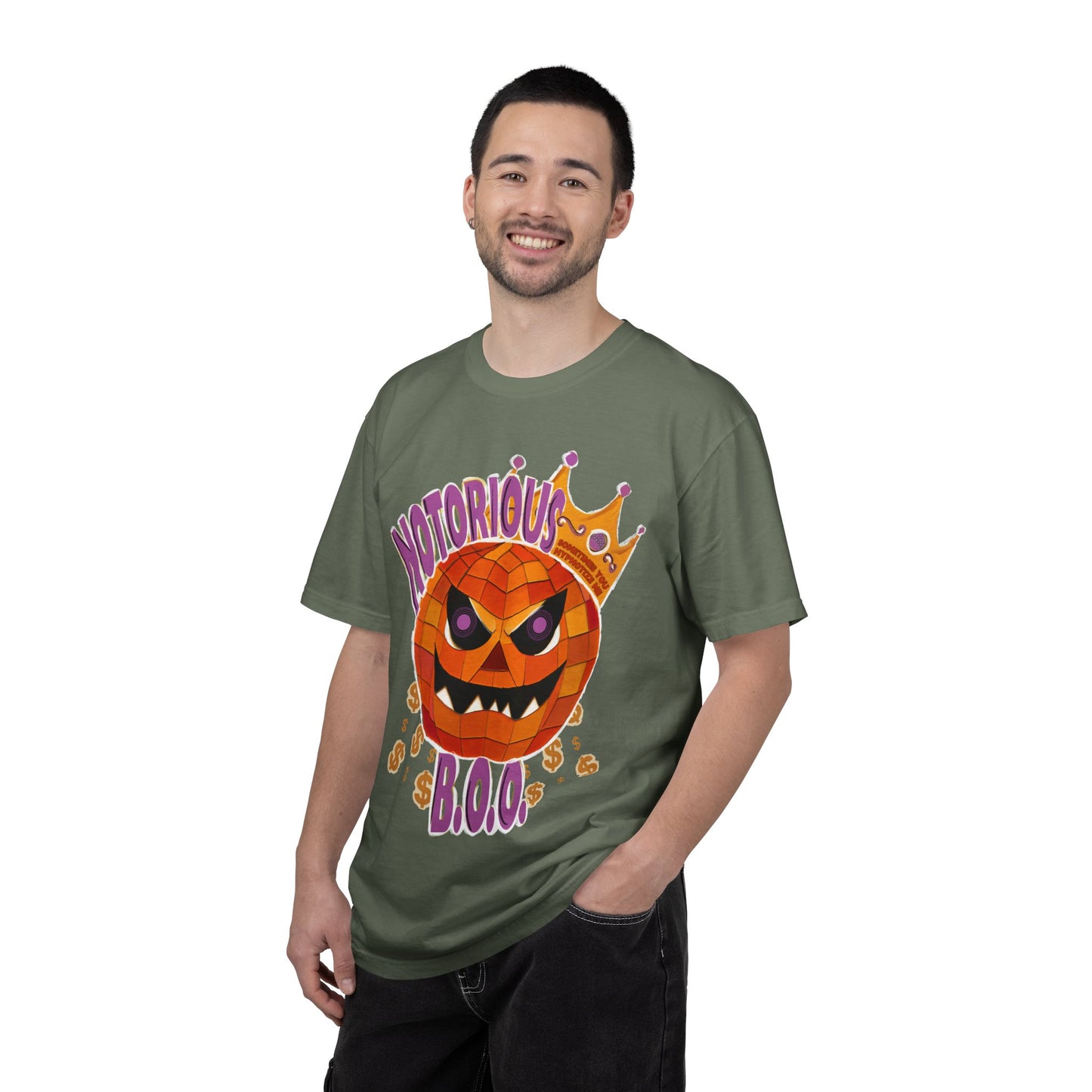 Notorious B.O.O. T-shirt | Halloween Jack-o'-Lantern Design