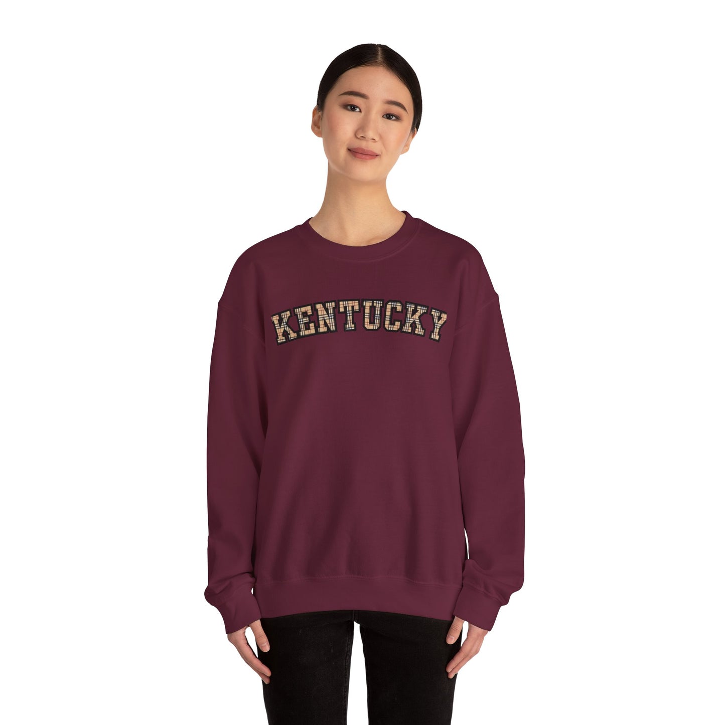 Kentucky Kensington Plaid Crewneck Sweatshirt