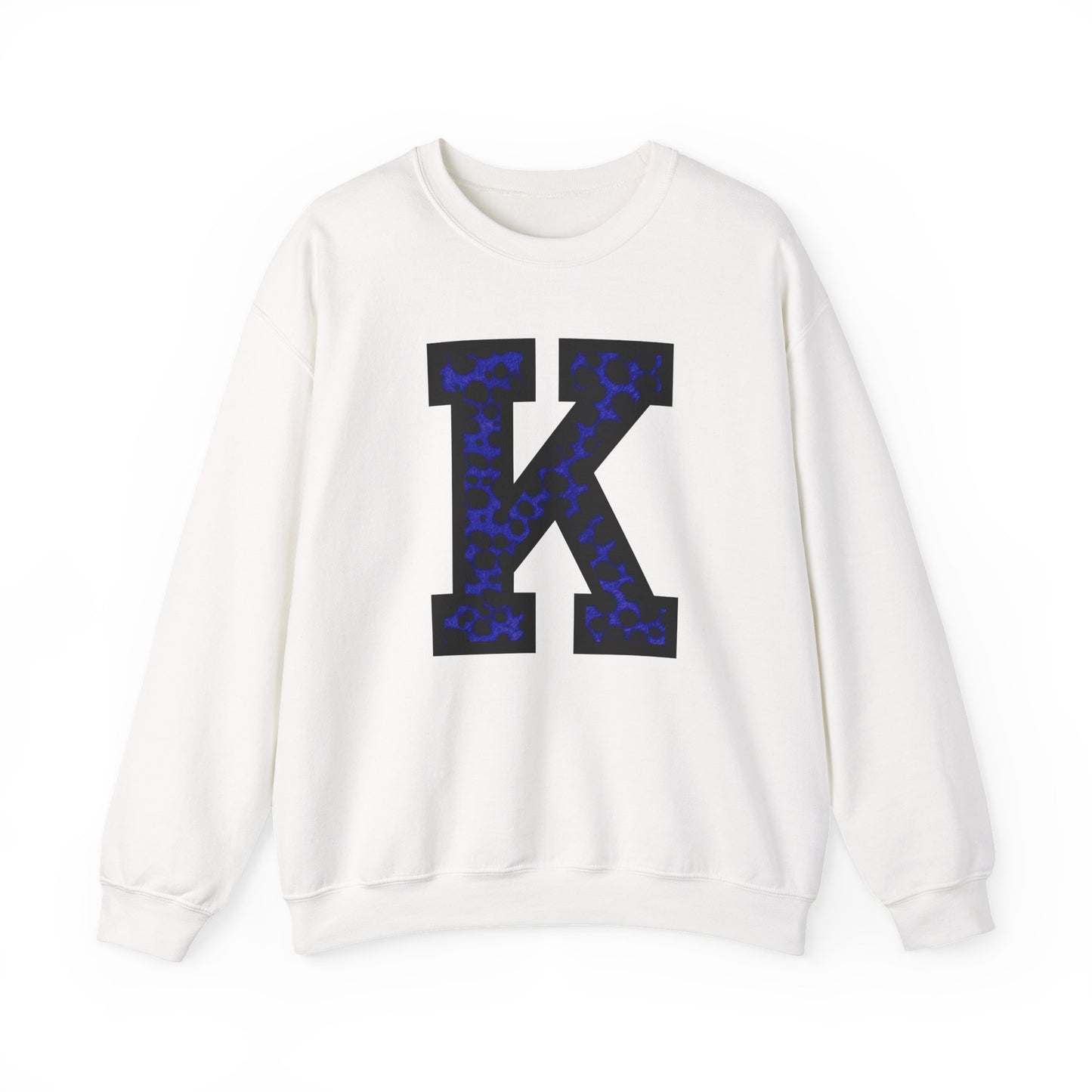 Big K for Kentucky Blue Cheetah Print Crewneck