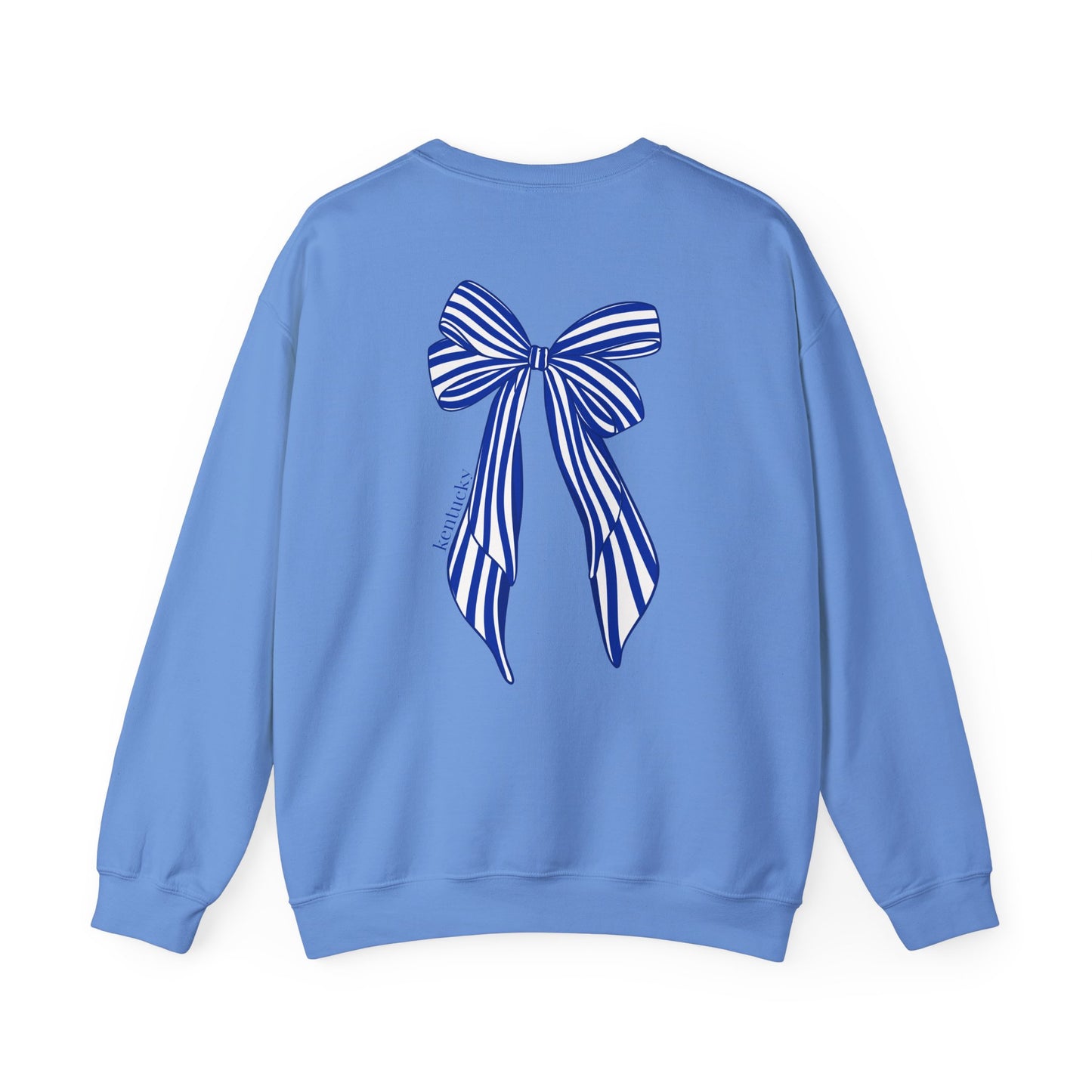 University of Kentucky Blue Striped Bow Back Crewneck