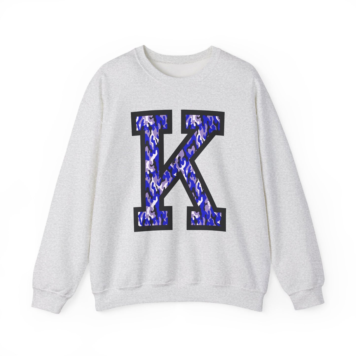 Big K Blue Camouflage Crewneck Sweatshirt