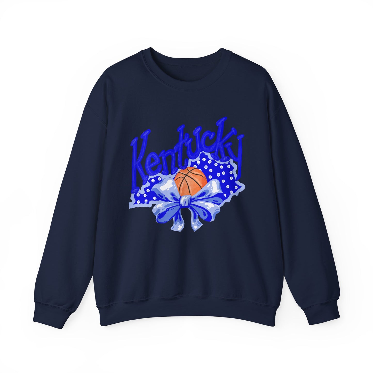 Basketball and Bows Kentucky Crewneck