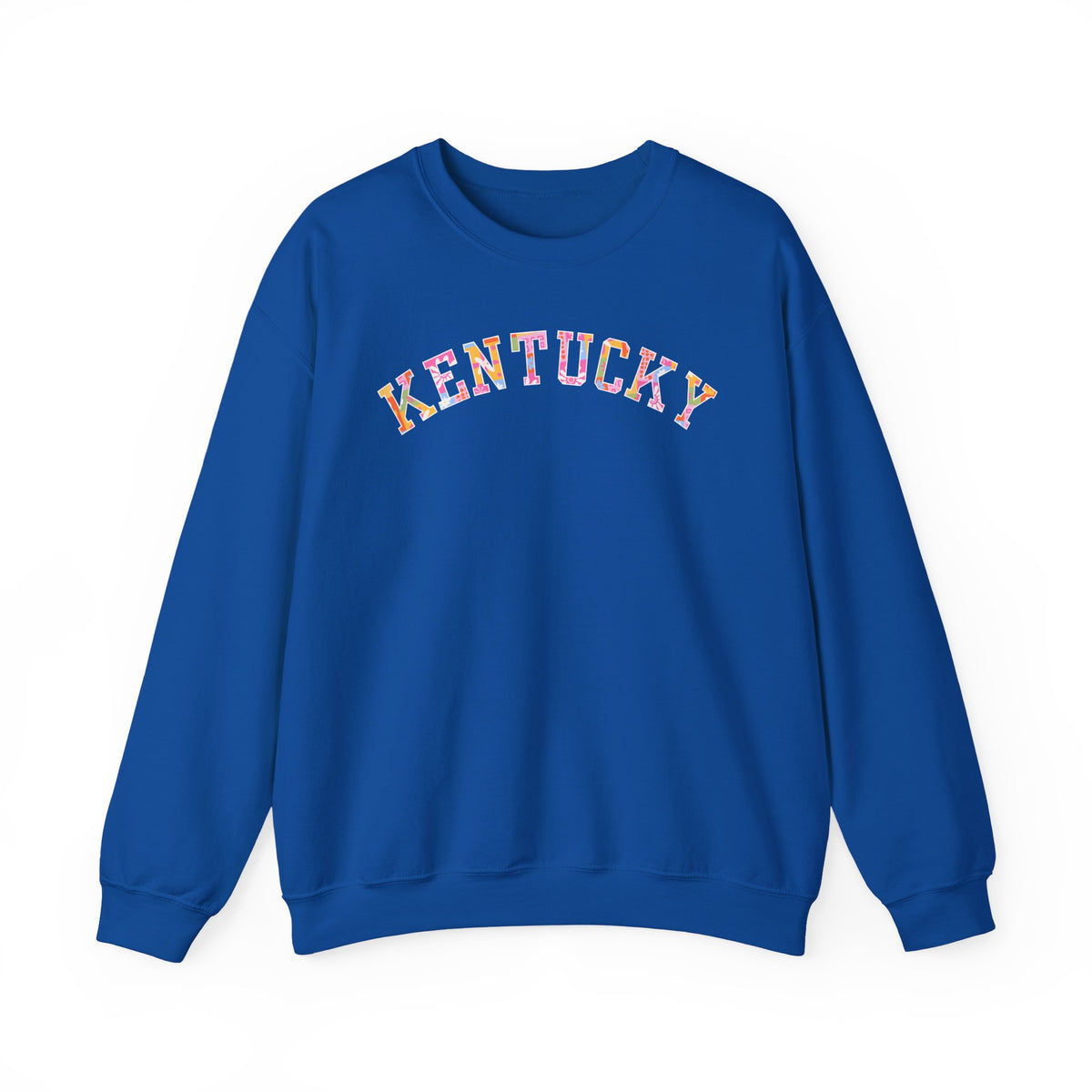 Kentucky Floral Patchwork Crewneck