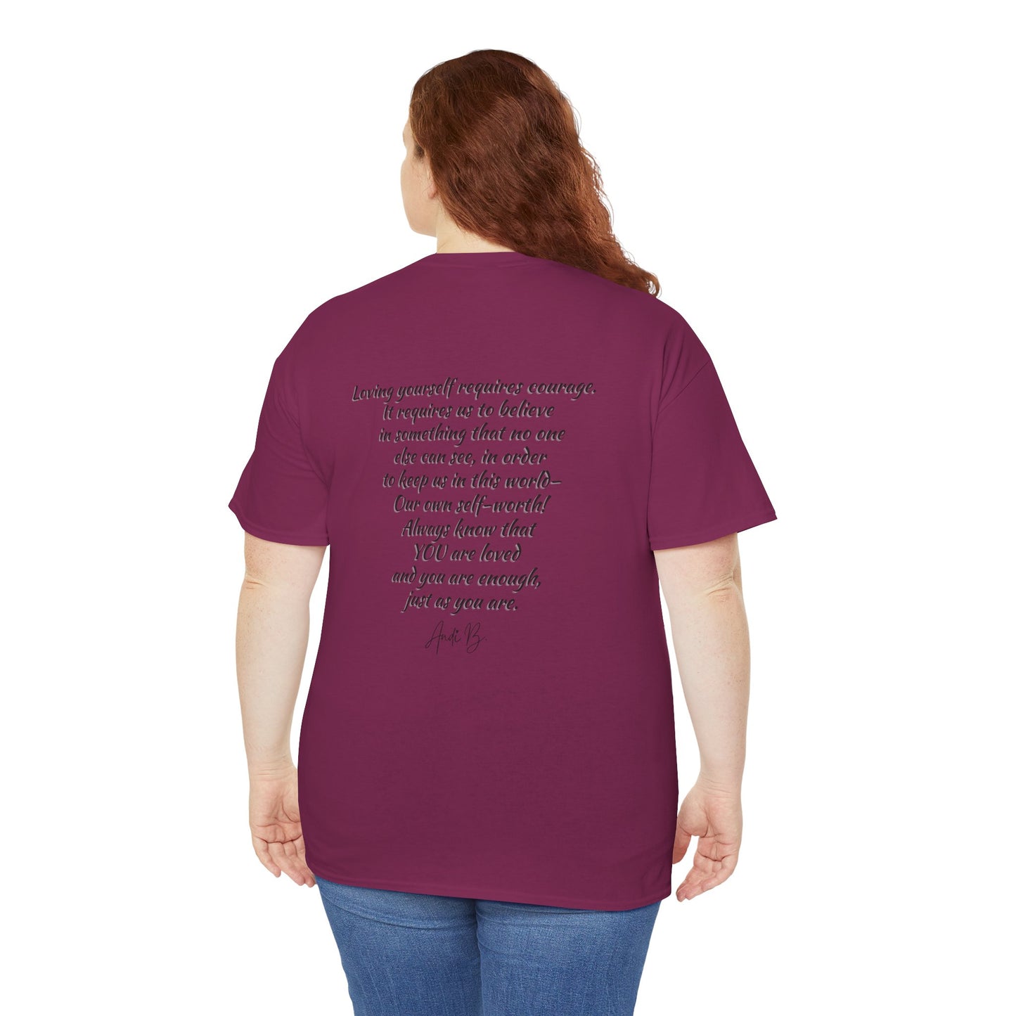 Goddess Tee #2 — "I'm Not Fat, I'm Goddess Sized" Women's Empowerment T-Shirt | Andi B. Designs