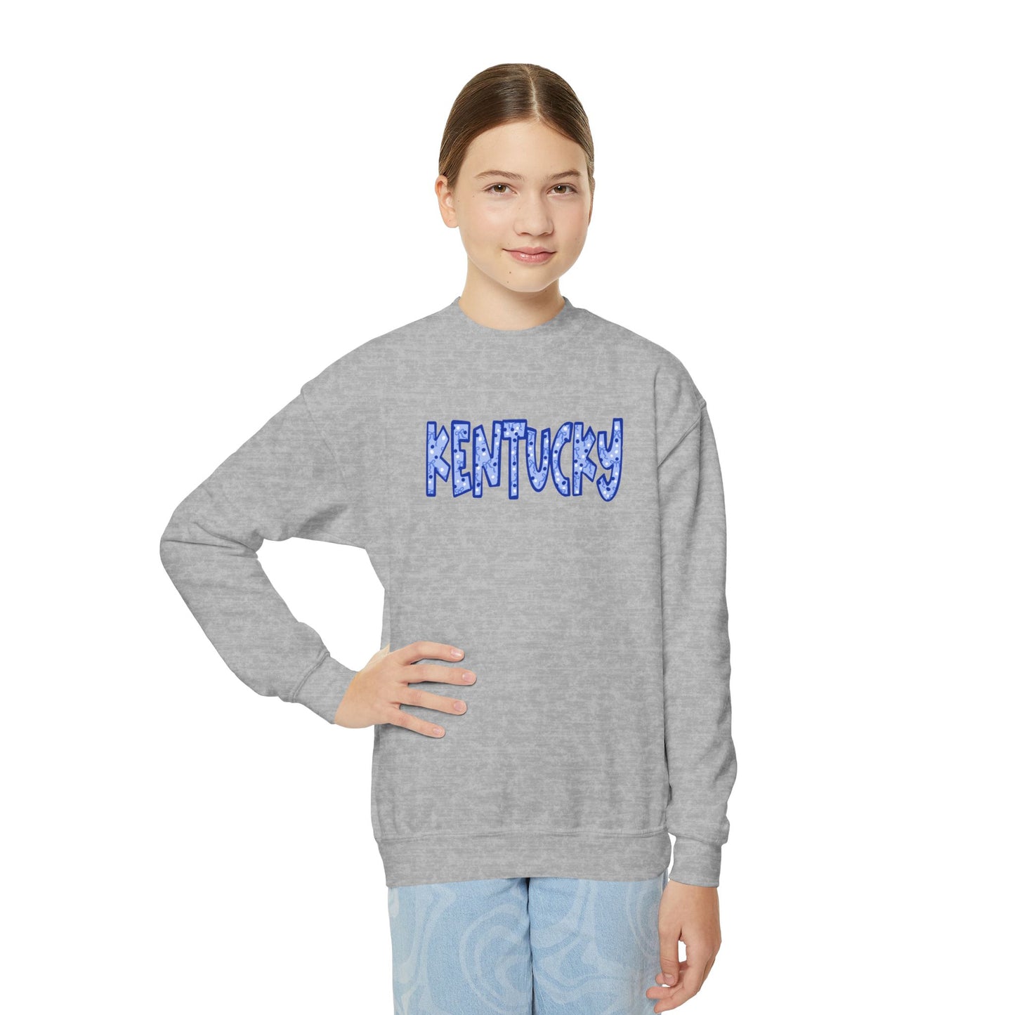 Kentucky Youth Coquette Font Crewneck