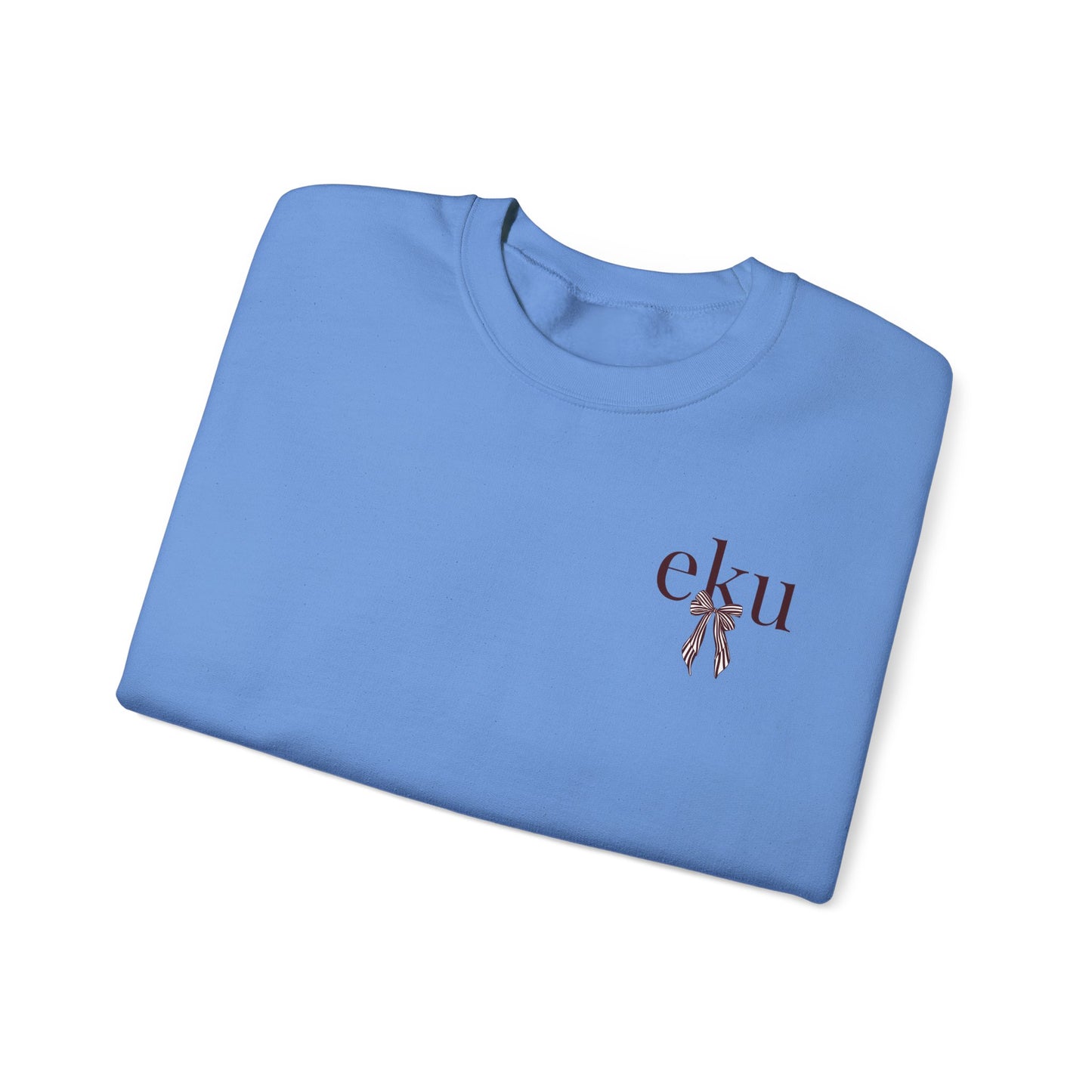 Eastern Kentucky University Striped Bow Crewneck