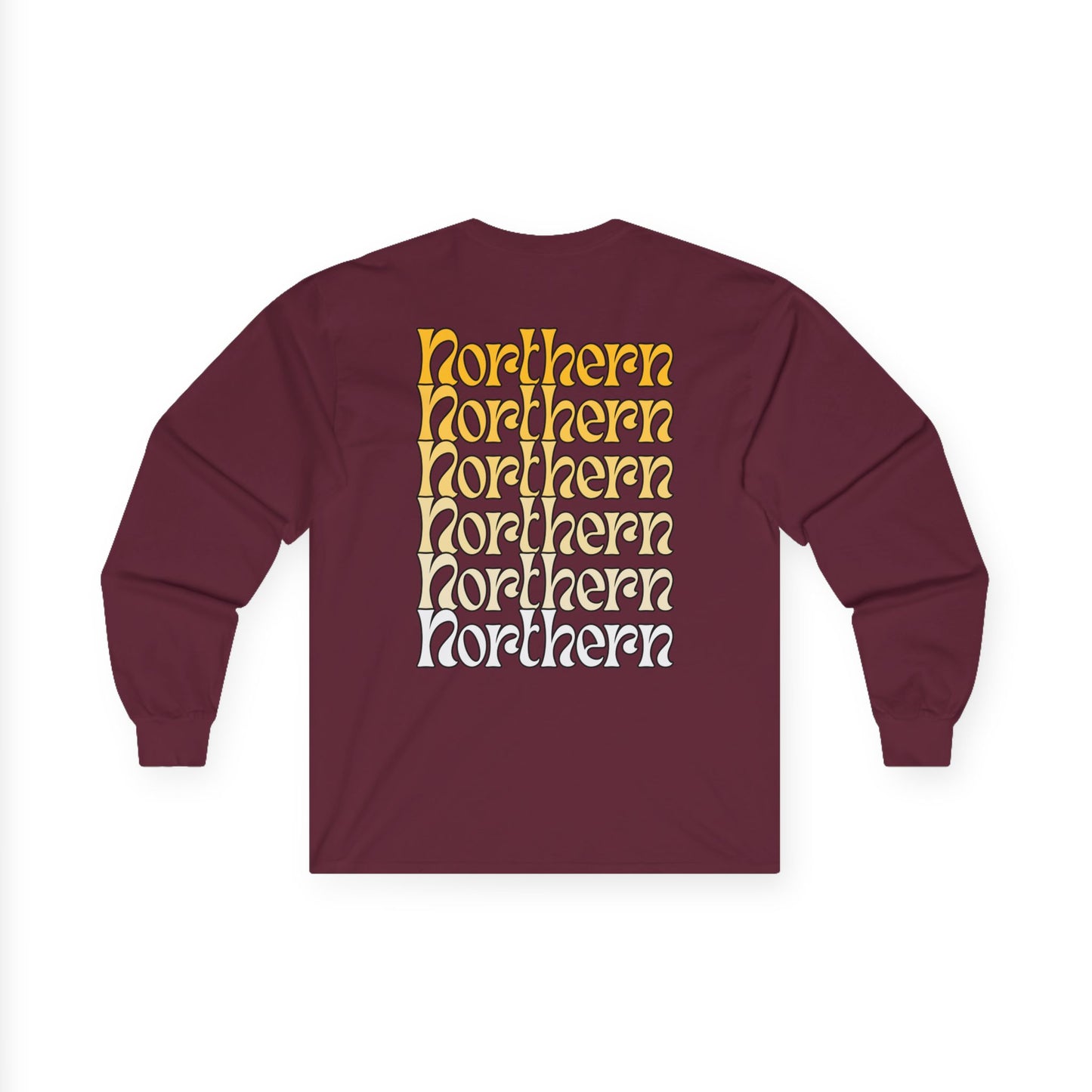 NKU Norse Ombre Stack Long Sleeve Tee