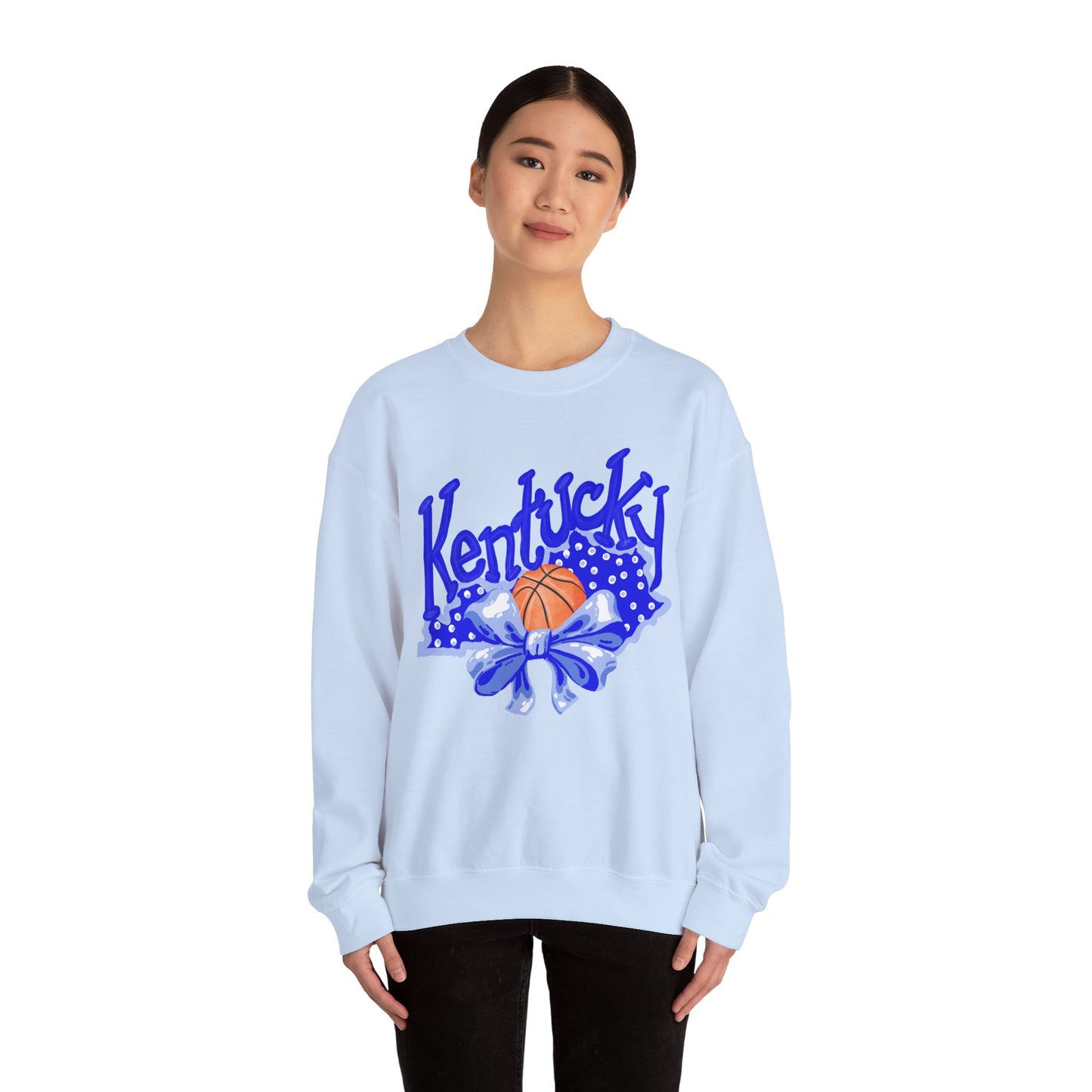 Basketball and Bows Kentucky Crewneck