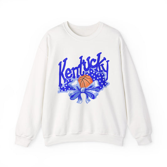 Basketball and Bows Kentucky Crewneck