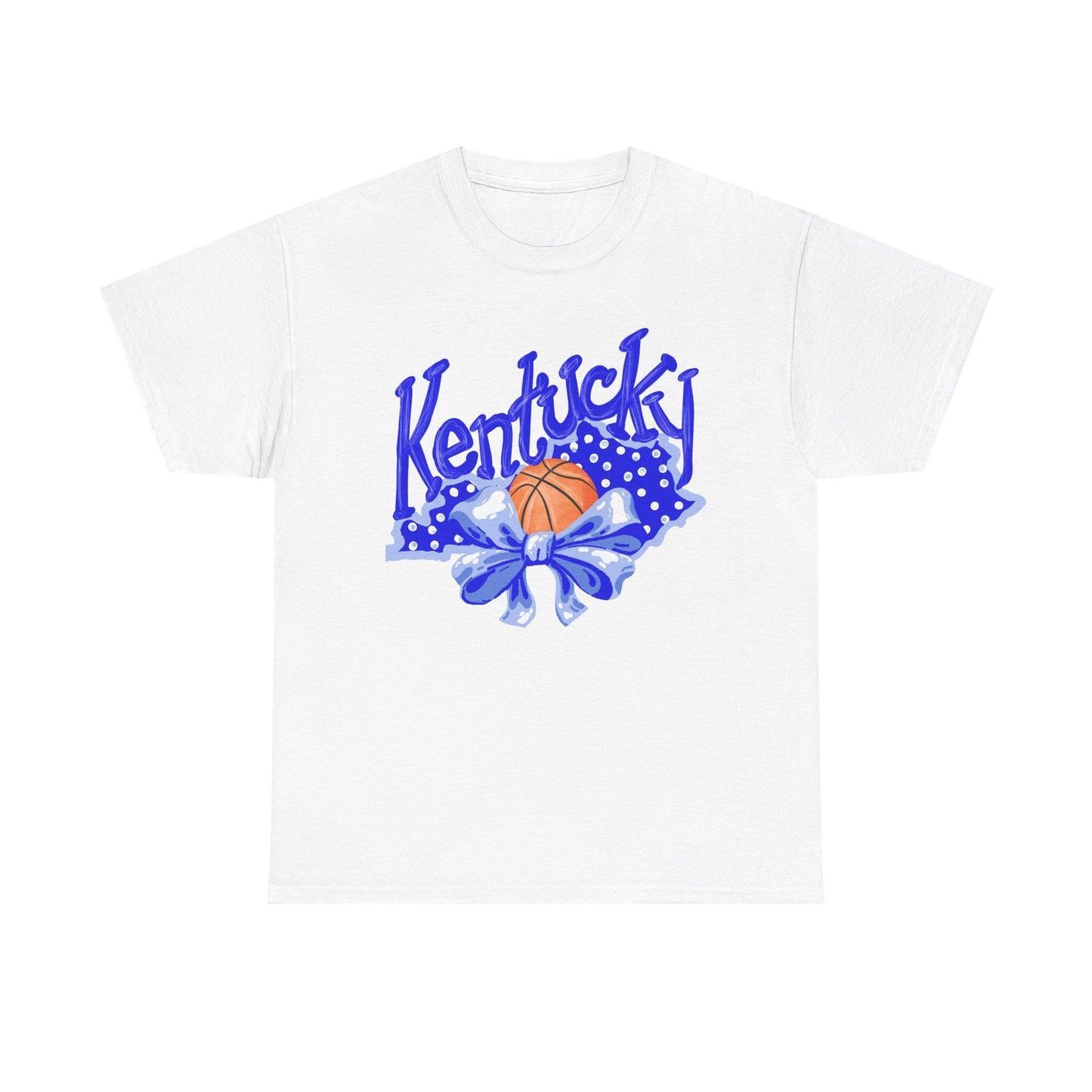 Basketball and Bows Kentucky Tee