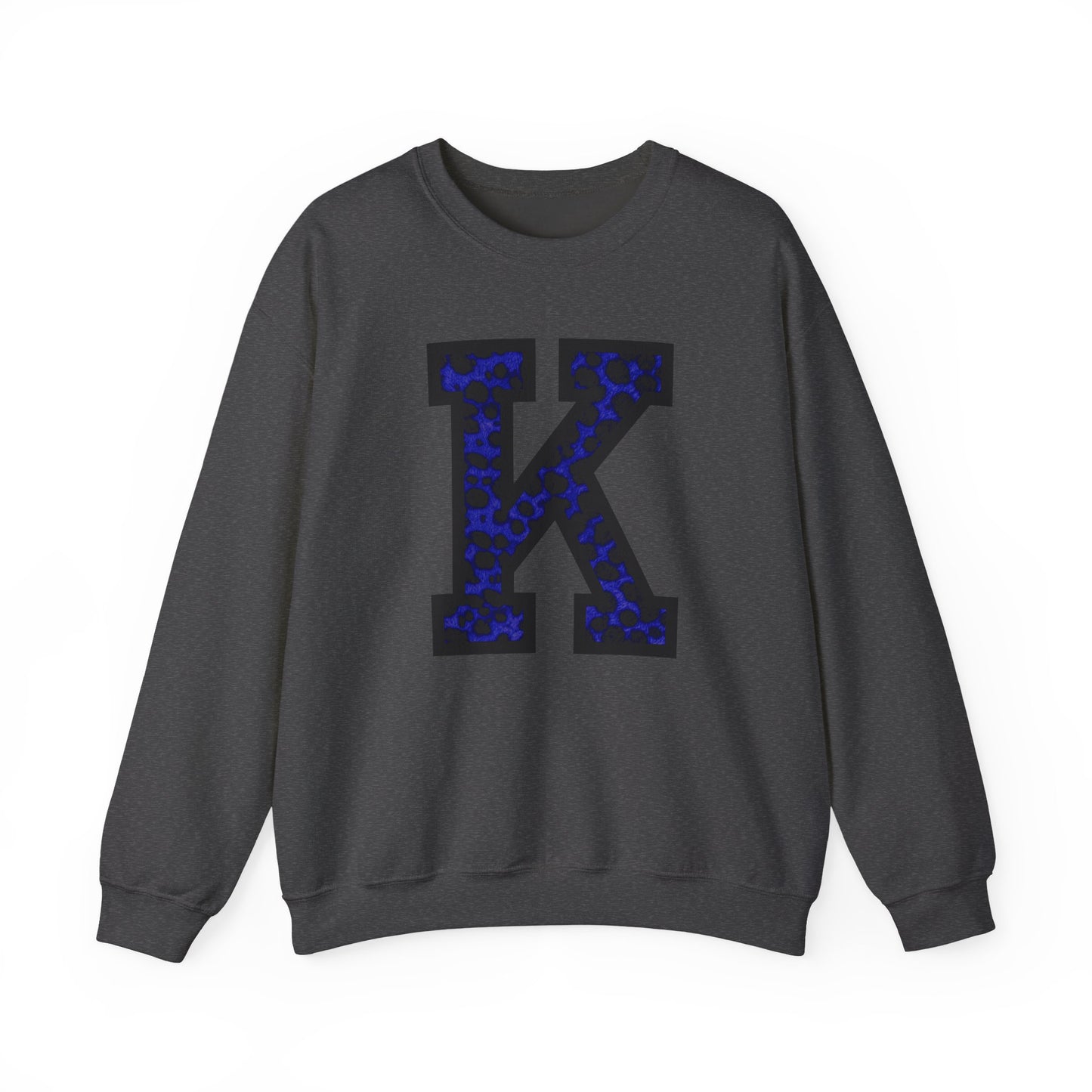 Big K for Kentucky Blue Cheetah Print Crewneck