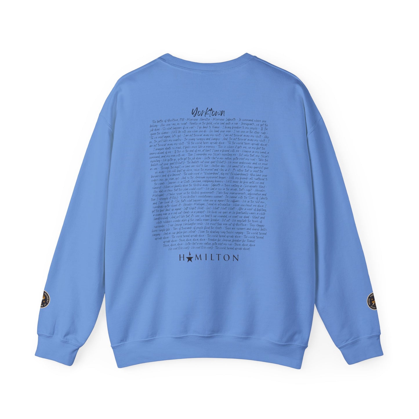 "Yorktown" Musical Crewneck — "I Am Not Throwin' Away My Shot"