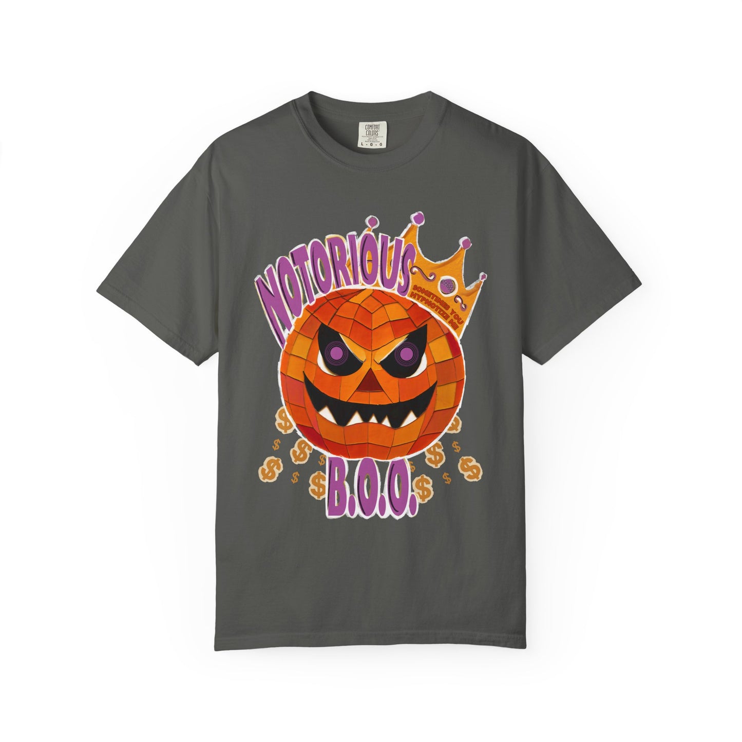 Notorious B.O.O. T-shirt | Halloween Jack-o'-Lantern Design