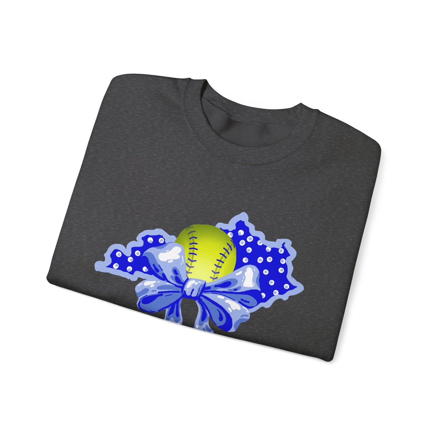 Softball and Bows Kentucky Crewneck