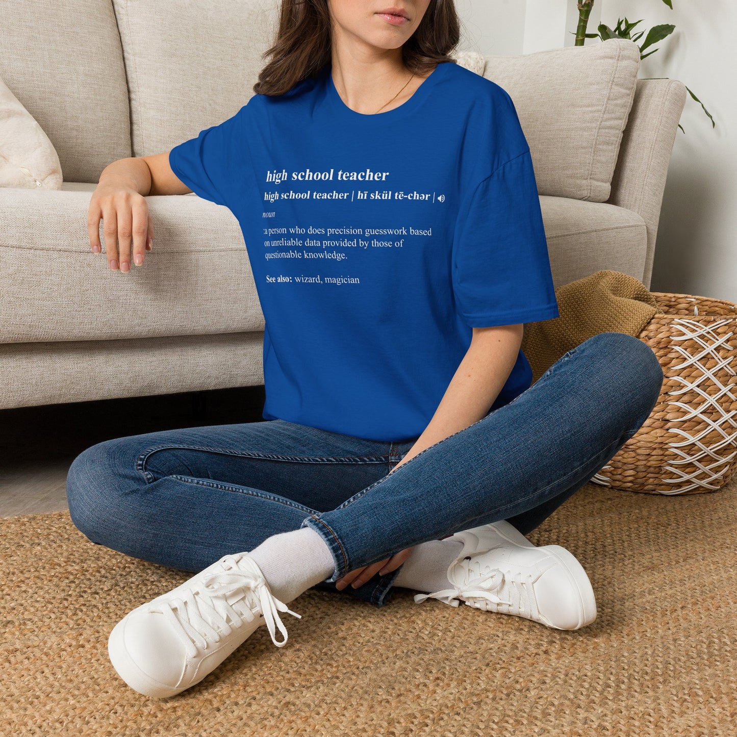 Teacher Definition T-Shirt — 'high school teacher' Funny Dictionary Tee