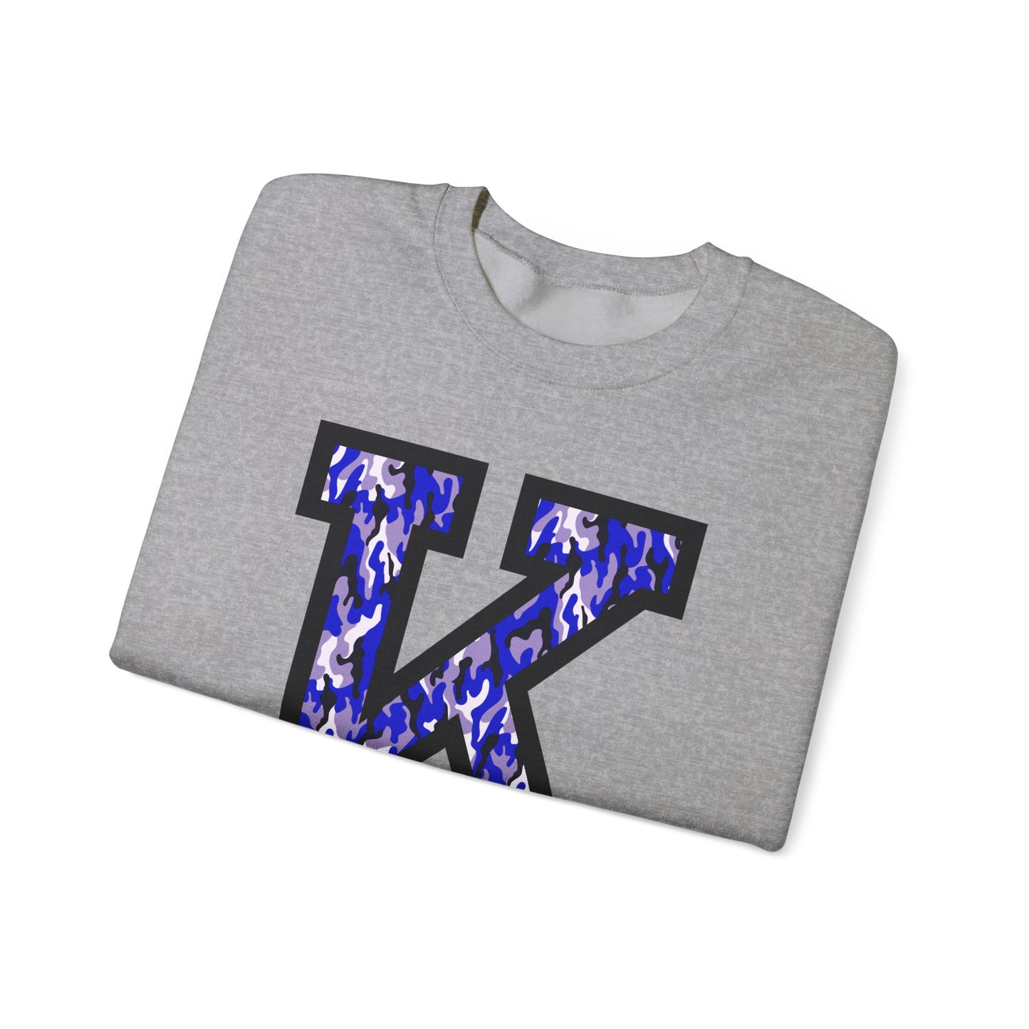 Big K Blue Camouflage Crewneck Sweatshirt
