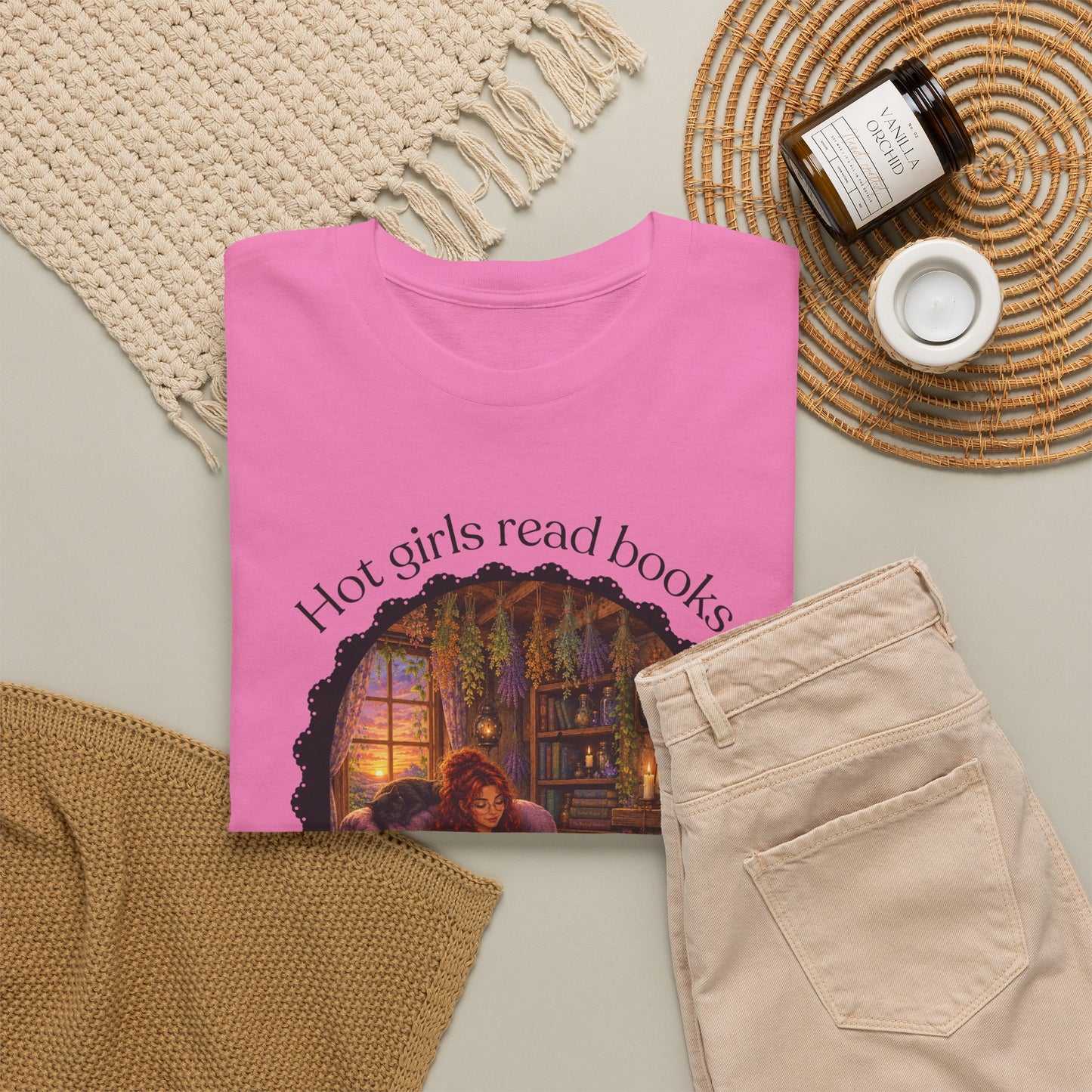 Hot Girls Read Books Tshirt | Andi B. Designs