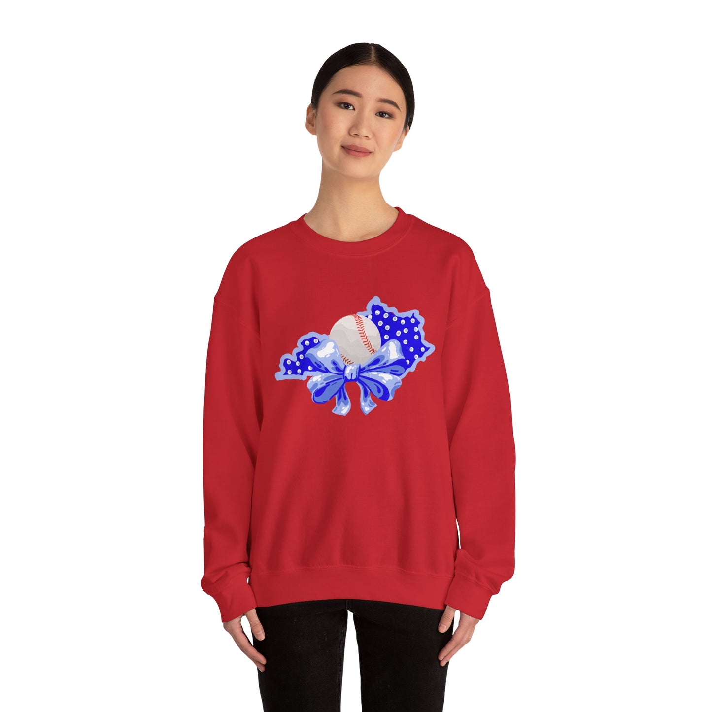 Baseball and Bows Kentucky Crewneck