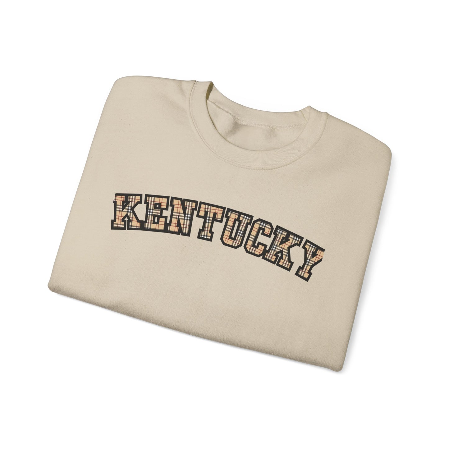 Kentucky Kensington Plaid Crewneck Sweatshirt