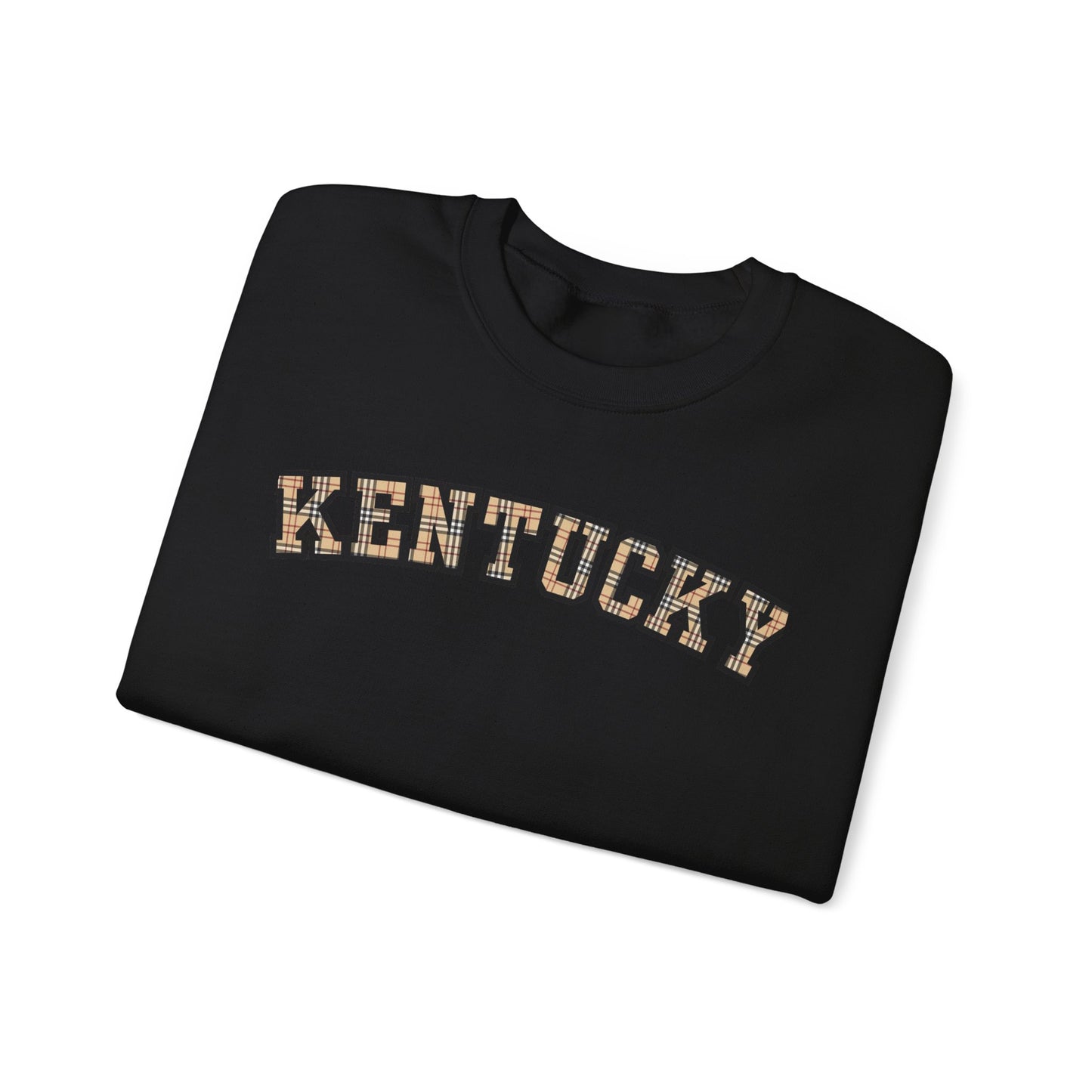 Kentucky Kensington Plaid Crewneck Sweatshirt