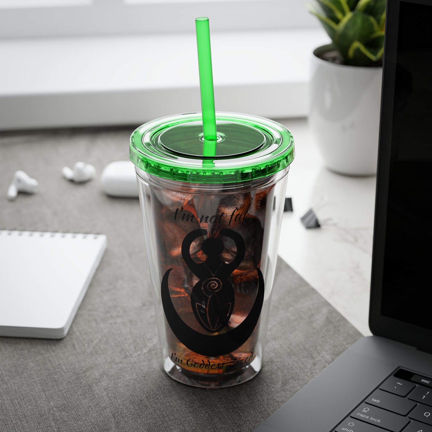 Goddess 16oz Sunsplash Straw Tumbler
