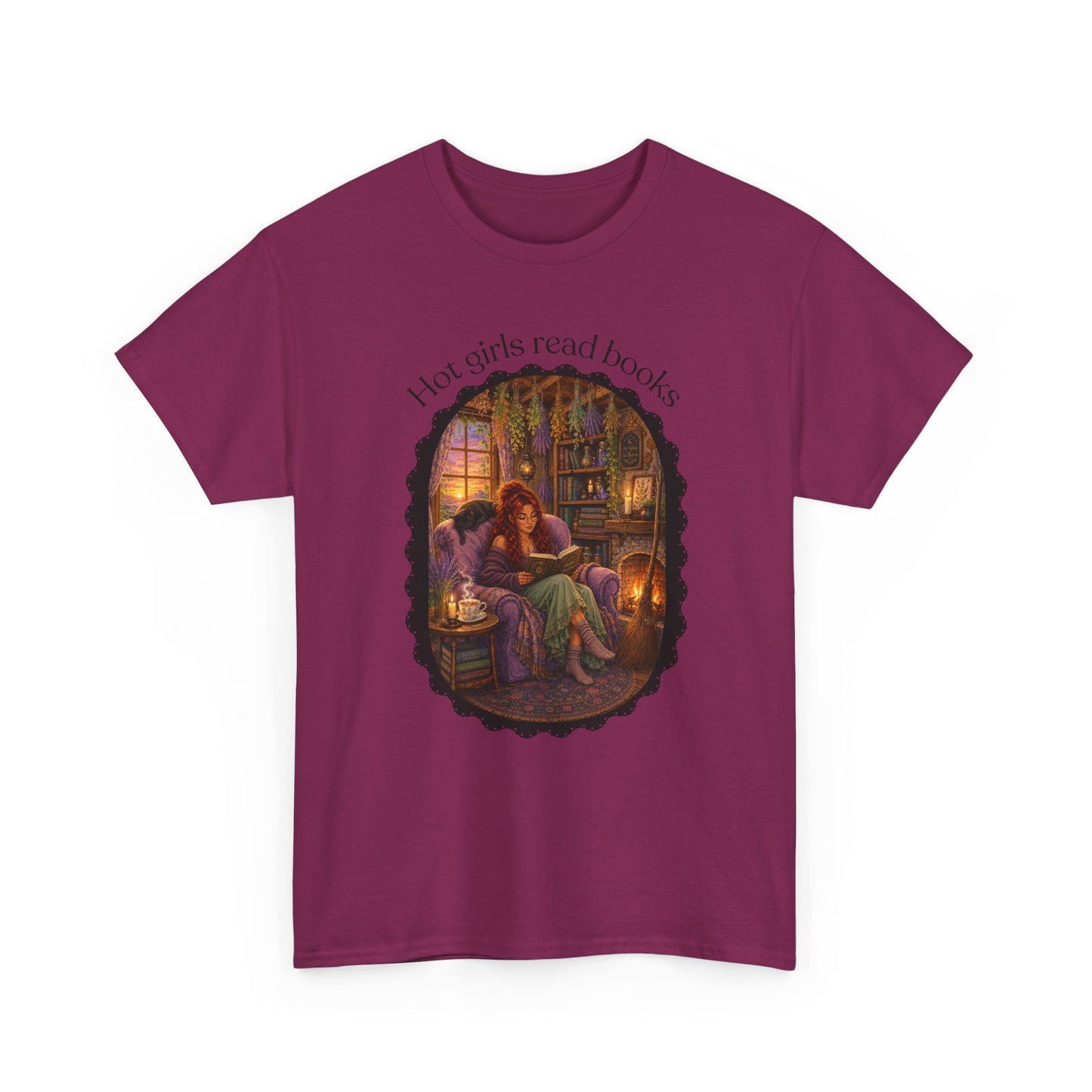 Hot Girls Read Books Tshirt | Andi B. Designs